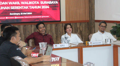 Asrilia-Satria Daftar Pilwali Surabaya Jalur Independen