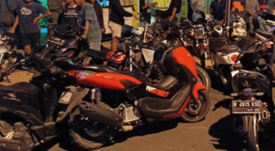 Balap Liar di Pamekasan, Puluhan Motor Diamankan Polisi