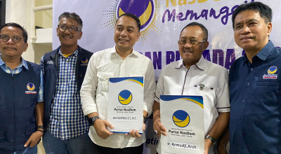 Eri-Armuji Berburu Rekom Pilwali Surabaya ke NasDem Jatim