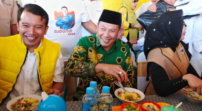 Subandi-Mimik Rancang Koalisi Besar di Pilbup Sidoarjo dari Warung Soto Lamongan