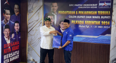 Tekad Bos Rokok Berburu Rekom di Pilbup Kediri 2024, Kini ke Demokrat