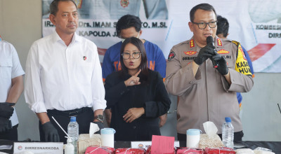 Rumah Produksi Narkoba di Surabaya Digerebek, BB Senilai Rp23,15 Miliar