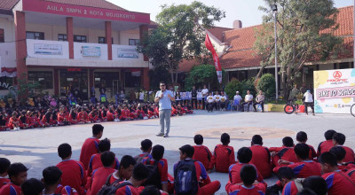 Mas Pj Ali Ajak Pelajar Mojokerto Budayakan Gowes