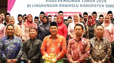 54 Panwaslu Sidoarjo Dilantik, Plt Bupati Beri Pesan Khusus