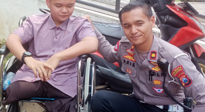 Polresta Malang Kota Beri Kaki Palsu Puluhan Korban Kecelakaan Lalu Lintas