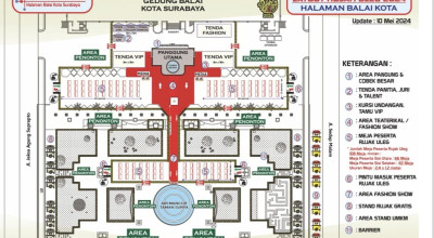 Lokasi Parkir Pengunjung Festival Rujak Uleg Surabaya