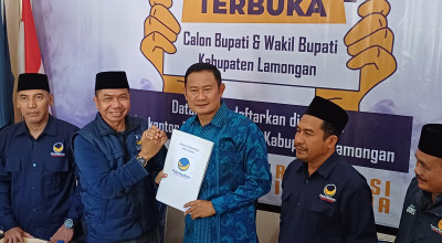 Pak Yes Daftar Bacabup Lamongan ke NasDem, Optimis 2 Periode