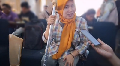 Kisah Korban Kecelakaan Terima Kaki Palsu dari Polresta Kota Malang