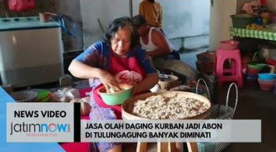 Video: Jasa Olah Daging Kurban jadi Abon di Tulungagung
