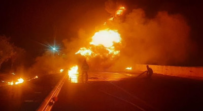 Penyebab Truk Tangki Pertamina Terbakar di Tol Ngawi