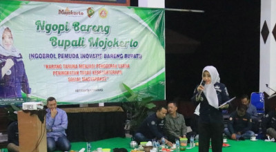 Bupati Mojokerto Ngopi Bareng Pemuda Karang Taruna, Bahas Apa?
