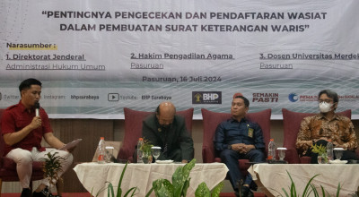 BHP Surabaya Tekankan Pentingnya Pengecekan dan Pendaftaran Wasiat dalam Waris