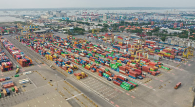 SPTP: Arus Peti Kemas Semester 1 Tahun 2024 Tumbuh 6 Persen