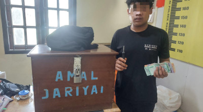 Curi Kotak Amal di Tulungagung, Pemuda Gresik Tertabrak Motor saat Kabur