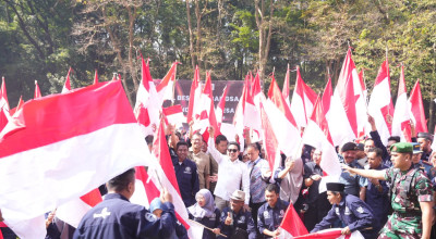 Bakesbangpol Jatim Bersama Pendamping Desa Gelar Apel Besar Kebangsaan