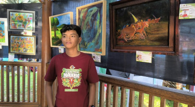 Melihat Karya Pelukis Nusantara dan Pelajar di Bangkalan dalam Pameran Jelajah Madura 2