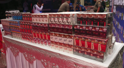 361.313 Batang Rokok Ilegal di Tulungagung Dimusnahkan