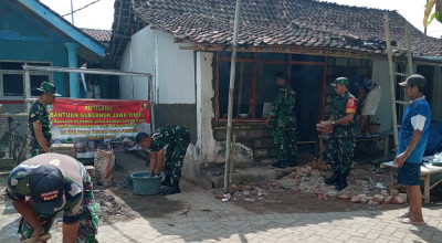 Rutilahu Pemprov Jatim dan Kodam V Brawijaya Sasar Rumah Janda Tua di Jember