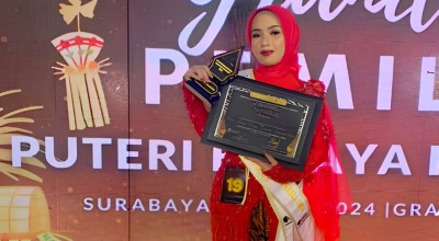 Sabrina, Siswi Pasuruan Sabet Gelar The Best Inspiratif Puteri Kebaya Indonesia
