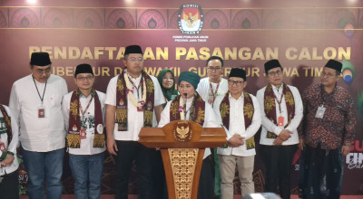 Berkas Pendaftaran Cagub Jatim 2024 Luluk - Lukmanul Dinyatakan Lengkap