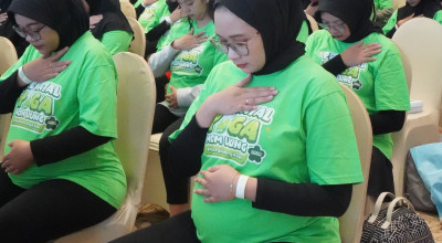 Prenatal Yoga Mom Uung, Tingkatkan Partisipasi Menyusui hingga Tekan Stunting