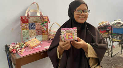 Usaha Patchwork Ibu Rumah Tangga asal Ponorogo Tembus Pasar Internasional