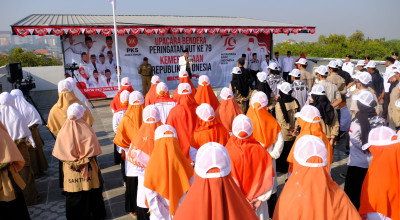 Pesan Ketua PKS Jatim saat Upacara Peringatan HUT RI ke-79