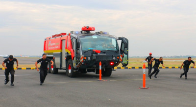 Gandeng ARFF U.S. Marine, Bandara Juanda Tingkatkan Kemampuan Penyelamatan
