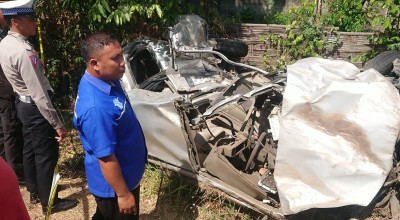 Mobil Avanza Tertabrak Kereta Api Barang di Tulungagung, Sopir Tewas