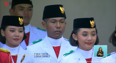 Mengenal Rahdisty Syawalia, Siswa Surabaya jadi Petugas Penurunan Bendera di IKN