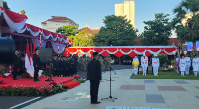 Pesan Pj Gubernur Jatim Adhy Karyono untuk 64 Anggota Paskibraka Jatim