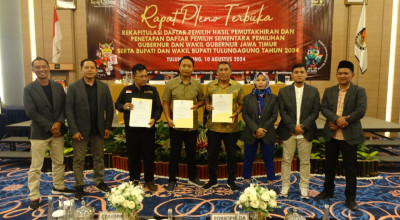 KPU Tulungagung Tetapkan DPS, Ini Jumlahnya