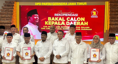 6 Rekom Gerindra di Pilkada Jatim 2024, Berikut Daftarnya!