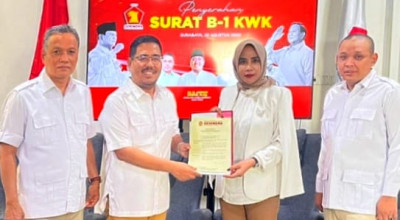 Gerindra Resmi Berikan Rekom Subandi-Mimik Idayana di Pilkada Sidoarjo