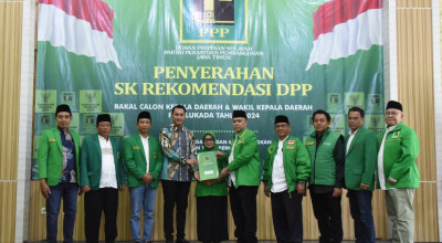 PPP Serahkan Rekom 7 Bakal Calon Kepala Daerah di Jatim, Ini Daftarnya