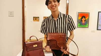Intip Tas Kulit Sapi Jahit Tangan Karya Mahasiswa Unipa Surabaya