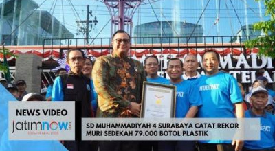 Video: SD Muhammadiyah 4 Surabaya Catat Rekor Muri Sedekah 79.000 Botol Plastik