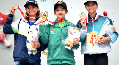 Atlet Panjat Tebing asal Gresik Sumbangkan Emas untuk Jatim di PON XXI 2024