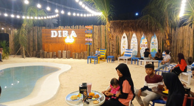 Dira Beach Cafe Sajikan Nuansa Pinggir Pantai di Tengah Kota Jember