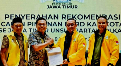 Arif Fathoni Emban Amanah Golkar jadi Pimpinan DPRD Surabaya Periode 2024-2029