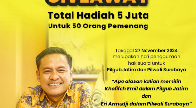 Cara Kreatif Golkar Surabaya Sosialisasikan Jagonya di Pilwali - Pilgub Jatim