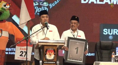 Makna Nomor Urut 1 Paslon Eri - Armuji di Pilwali Surabaya