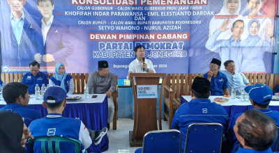 Konsolidasi Demokrat, Wahono Paparkan Grand Desain Pembangunan Bojonegoro