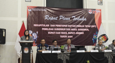 KPU Jember Tetapkan DPT Sebanyak 1,9 Juta, Naik 5000 Dibanding Pemilu 2024