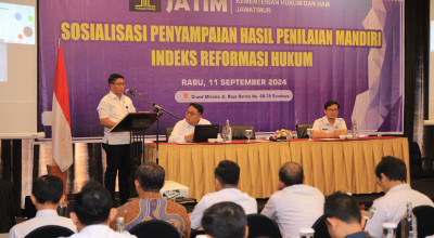 Kemenkumham Jatim Gelar Sosialisasi Penyampaian Hasil Penilaian Mandiri IRH