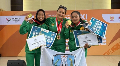 Atlet Kota Batu Sumbang 14 Medali Tim Jatim di PON XXI