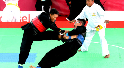 Pesilat Jatim Zein Fauzi Menang Telak di Pertandingan Pertama PON XXI 2024