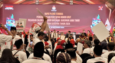 Penentuan Nomor Urut Cagub Jatim 2024 Diwarnai Saling Ejek