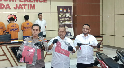 Bandit Curanmor Bersenjata Air Soft Gun yang Resahkan Warga Jember Dibekuk