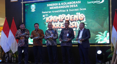 Dorong Pertumbuhan UMKM, Bank Jatim Salurkan KUR di Kegiatan Kampung Kreasi